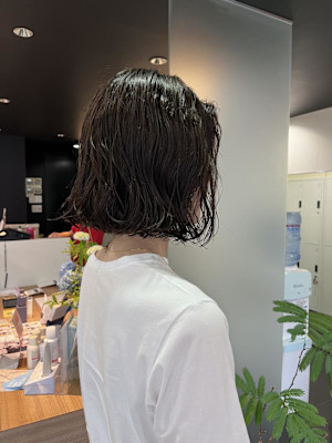 【ハクラ】ゆるめパーマ ボブパーマ 