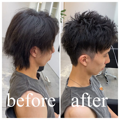 刈り上げショート/フェザーショート/メンズカット/岡崎市