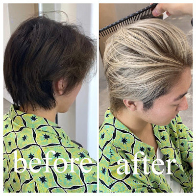 ホワイトカラー/ 透明感カラー/センターパート/岡崎市