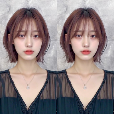 シアーレイヤーミディ×韓国ニュアンスバング