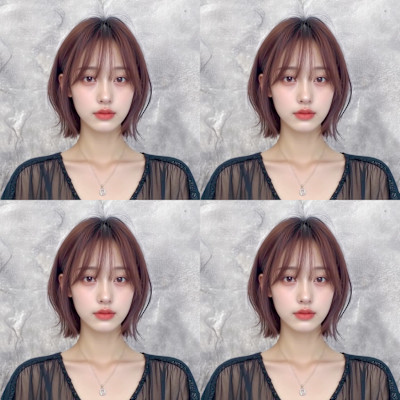 シアーレイヤーミディ×韓国ニュアンスバング