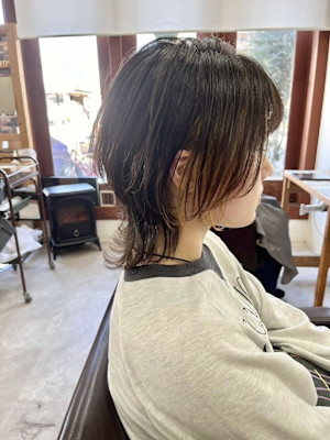 イヤリングカラー/ウルフボブ/外ハネボブ/20代30代40代