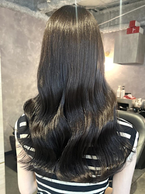 《高橋亜美》アッシュブラック/艶カラー/暗髪/アッシュ/大宮