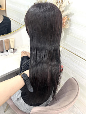 《高橋亜美》ラベンダーブラック/Wカラー/暗髪/大宮