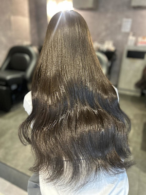 ななせ/オリーブグレージュ/wカラー/艶カラー