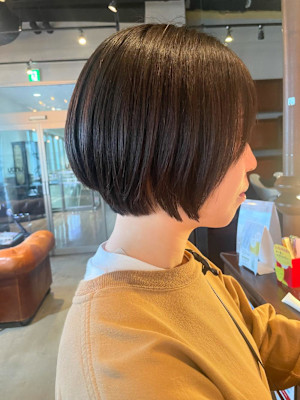 ボブ/ショート/暗めカラー