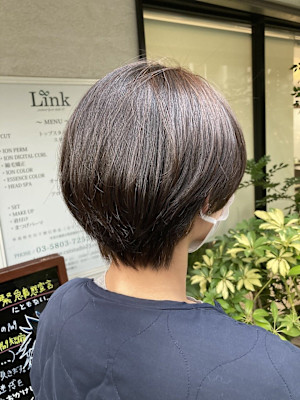 大人かわいいショートボブ