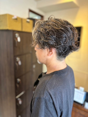 メンズ　ナチュラルパーマ