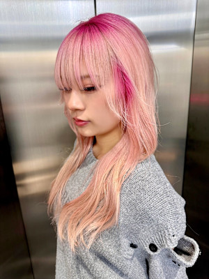 ルーツカラー　デザインカラー　ハイトーン　表参道/原宿