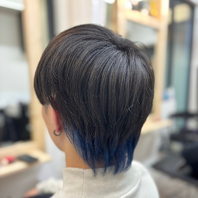 襟足カラーでおしゃれに♪メンズカット×デザインカラー