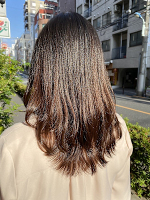 外ハネロングレイヤー