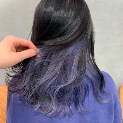 インナーカラー×ラベンダー