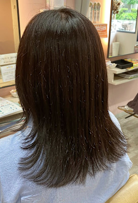 白髪ぼかしハイライト＊ナチュラルベージュ