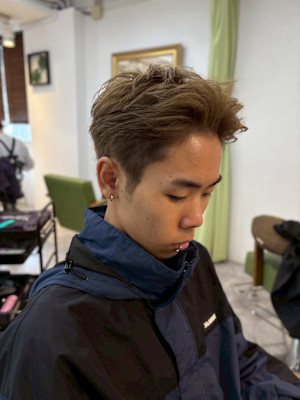 メンズカラー/ブリーチ/ハイトーン/韓国/髪質改善/メンズ