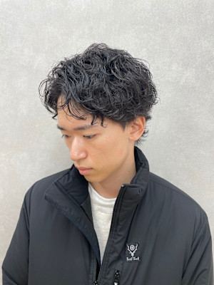 メンズショートニュアンスウェーブパーマ｜札幌大通駅個室サロン