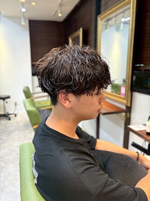 メンズパーマ/波巻きパーマ/ツイストパーマ/フェザーパーマ