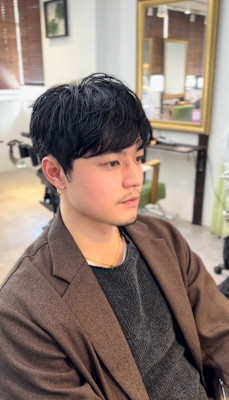 メンズカット/フェード/メンズ/眉毛/ニュアンスパーマ/韓国