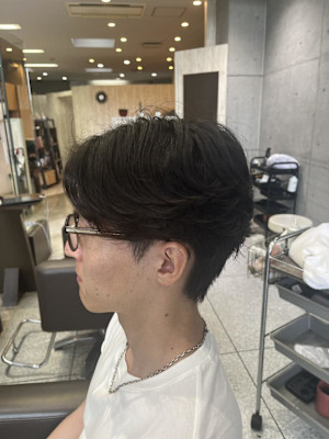 メンズフェザーパーマ