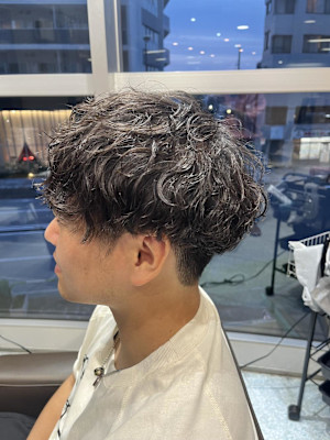 メンズ波巻きスパイラルパーマ