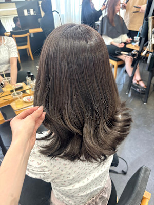 【髪質改善】グレージュ/艶髪/透明感/トリートメント