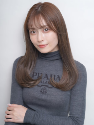 グレージュカラー ワンカール 髪質改善カラー ツヤ髪