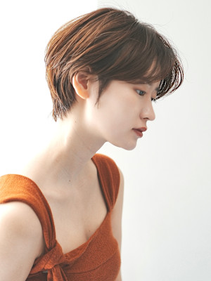 前下がりショート・ボブ/絶壁解消/前髪あり/40代/30代