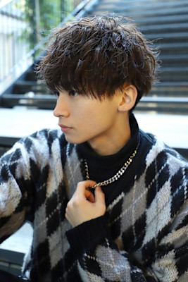 【波巻パーマ】ショート前下がりマッシュ