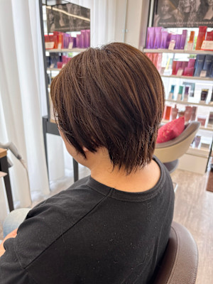 ☆似合わせカット☆柔らかいアッシュベージュ×ハンサムショート