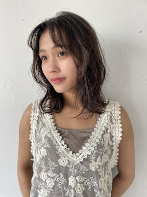 ［風花］ボブスタイル ブラウンカラー