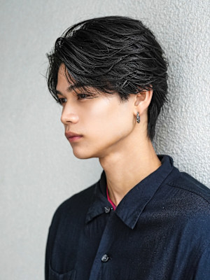 マッシュ短髪ツーブロックモテる束感モテ髪イケメン黒髪ビジネス