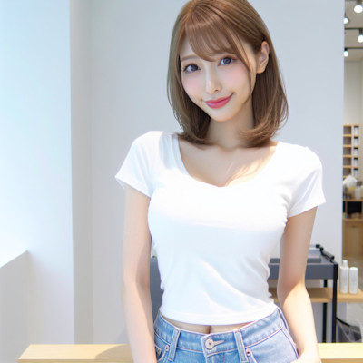 ★大人可愛いひし形ふんわりレイヤー小顔美人20代30代40代