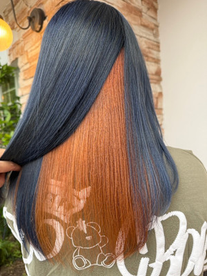 派手髪×インナーカラー