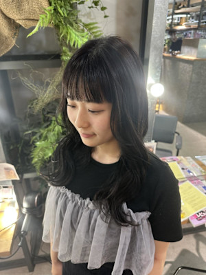 ダークグレージュ／ワイドバング