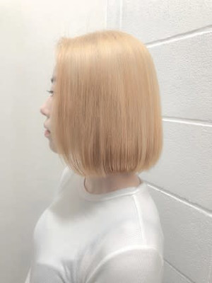 ワンカールひし形ミニウルフホワイトグレージュミディ丸型卵型