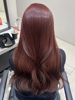 Mako チェリーレッド ブリーチなしダブルカラー 暖色