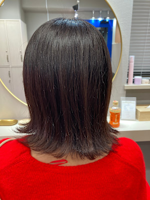 外ハネミディアムボブ♪