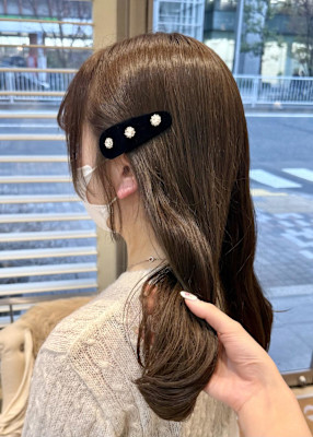 渋谷/チェリーブラウン/ホワイトグレージュ/デジタルパーマ