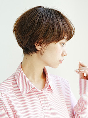 前下がりショート・ボブ/絶壁解消/前髪あり/40代/30代