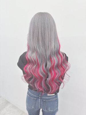 シルバー×パッションピンクで鬼ギャルstyle！