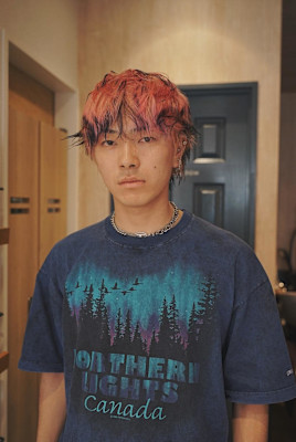 デザインカラー／ピンクカラー／平塚美容室