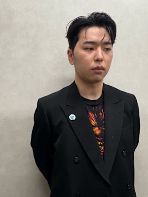 オールバック×ダウンパーマ韓国メンズヘア/札幌大通個室サロン