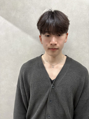 王道シースルーマッシュ韓国メンズヘア/札幌大通駅個室サロン