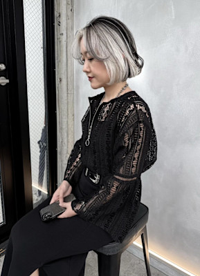 ★アバンギャルド×ホワイトベージュ系ボブ★