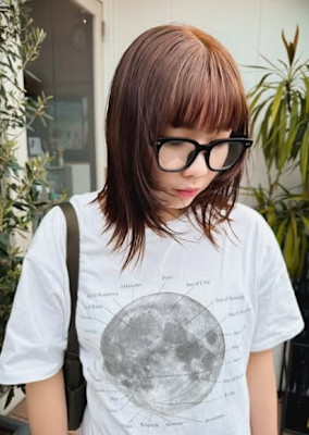 【るん】韓国風ヘアオレンジブラウン/モカブラウン