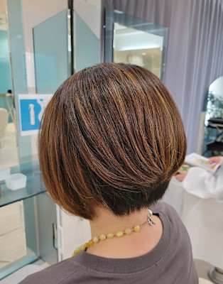 ハイライトハンサムショート