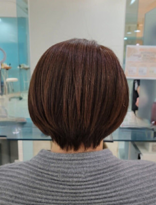 挑戦しやすい！ナチュラルショートボブ