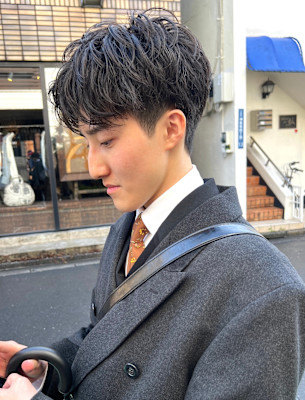 メンズヘア　メンズカット　ツーブロック　メンズショート表参道