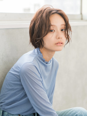 【S.BROOM天王寺店】エアリーショートボブ