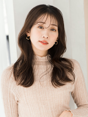 【S.BROOM天王寺店】シースルーロングレイヤースタイル