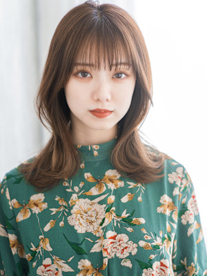 【S.BROOM天王寺店】韓国風くびれレイヤースタイル